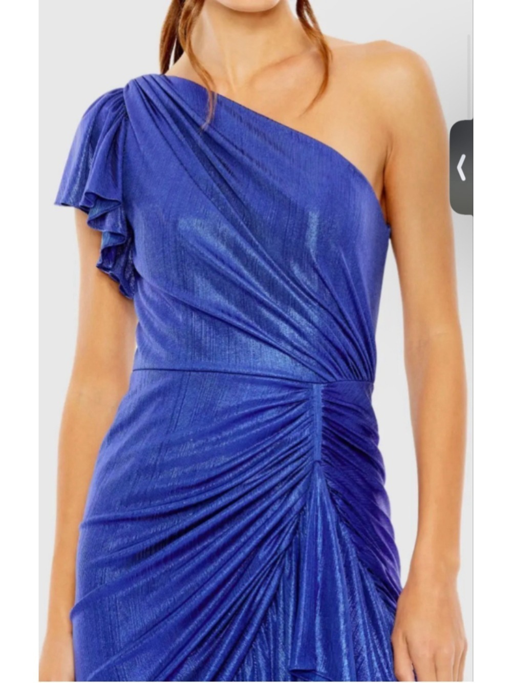 Women's Mac Duggal One Shoulder Dress XS Cobalt Blue